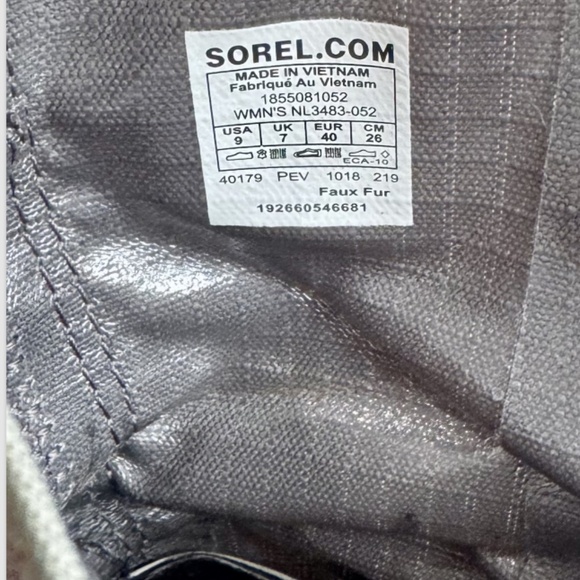 Sorel Women's Waterproof Winter Boots- Gray/Black,Insulated,Warm Snow Boots Sz.9 - Picture 7 of 7